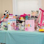 Baby Shower Gifts on Display