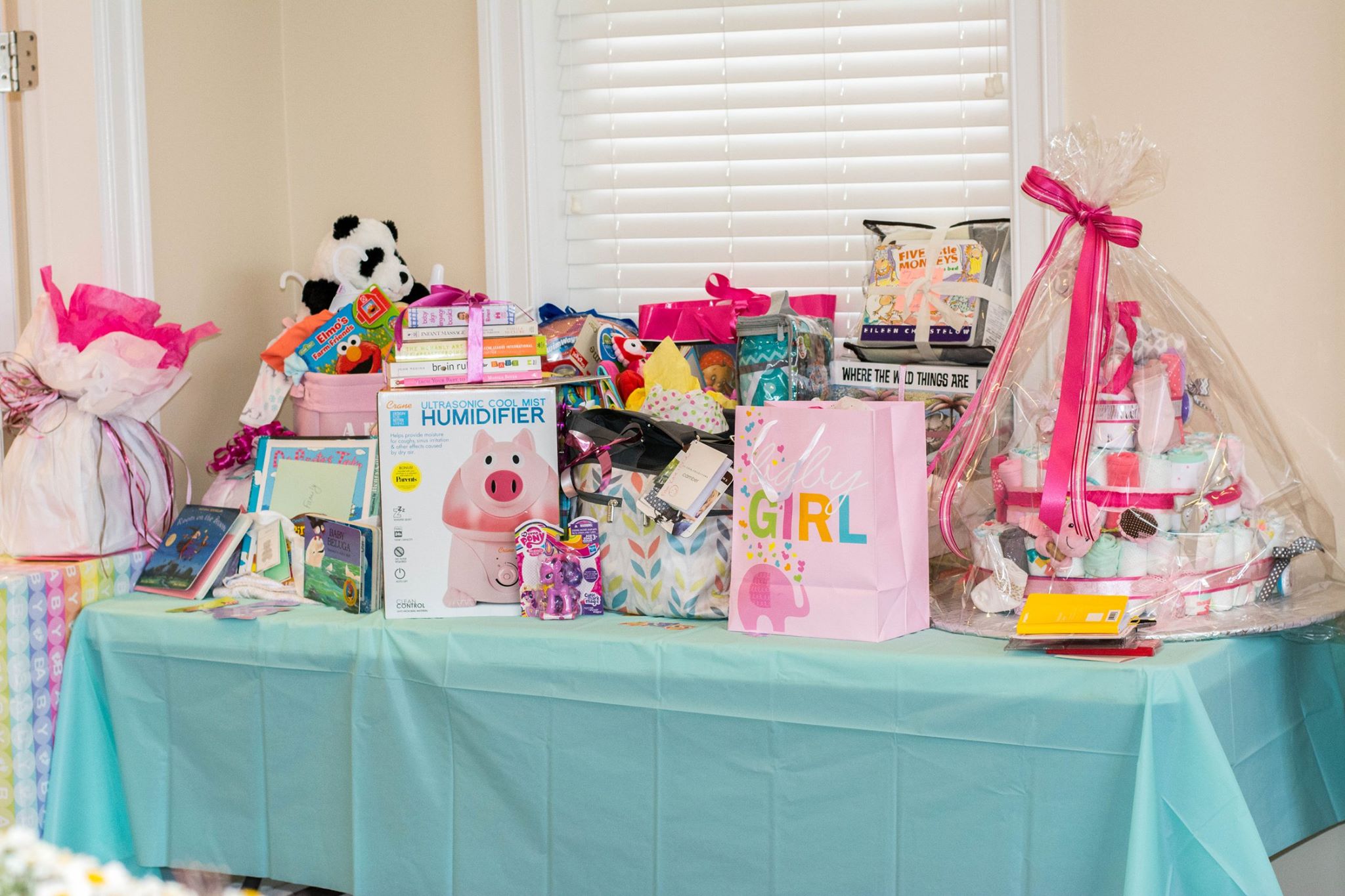 Baby Shower Gifts on Display