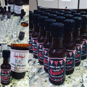 Andy Nelsons BBQ Sauce, Baby Shower Favors