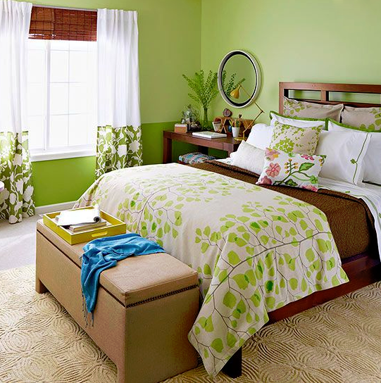 Better Homes & Gardens Green Bedroom Makeover