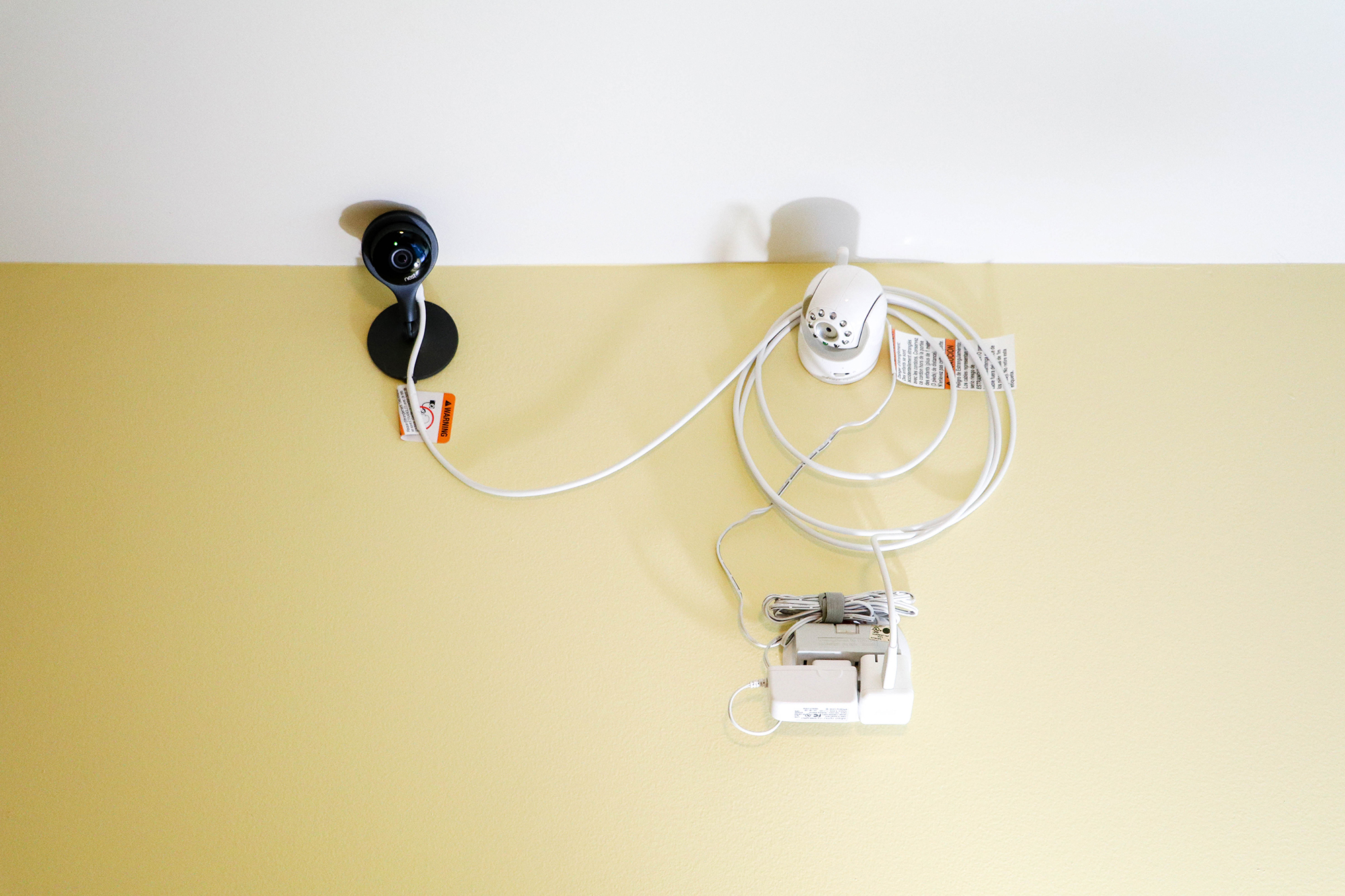 Hiding Baby Monitor Cables in Wall