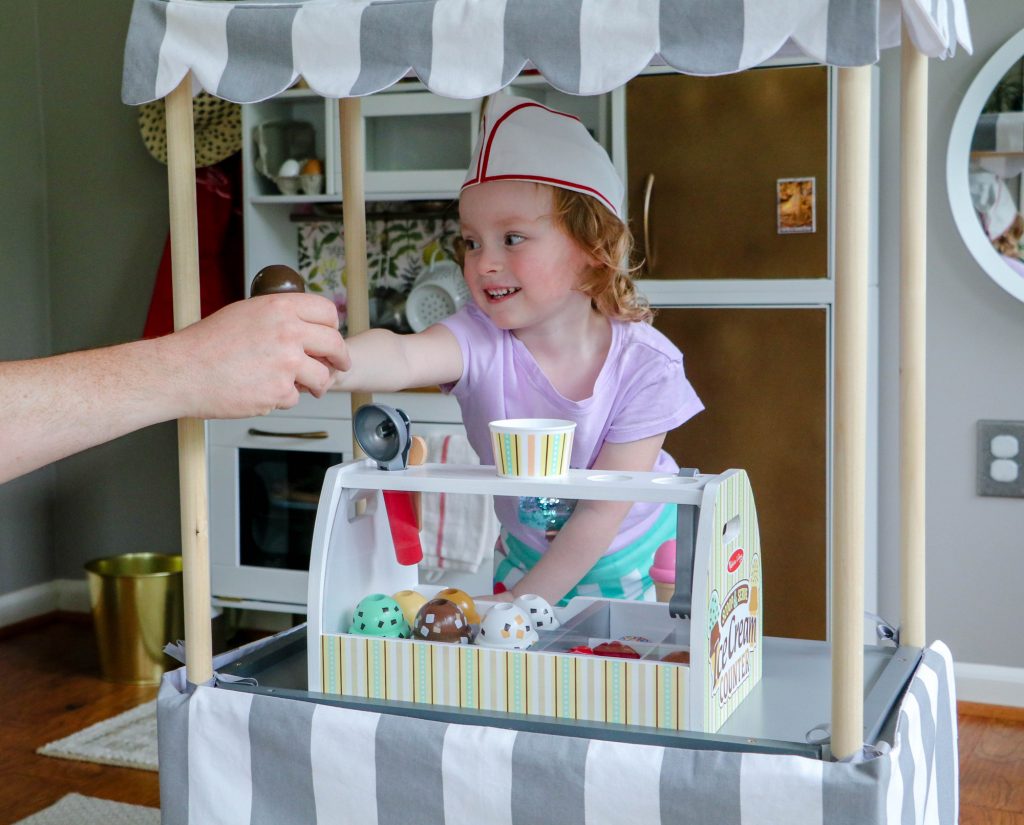 IKEA Hack: LACK Converted to Children's Role Play Vendor Cart