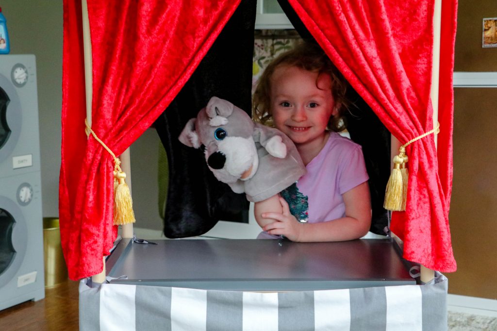IKEA Hack: LACK Converted to Children's Puppet Theater
