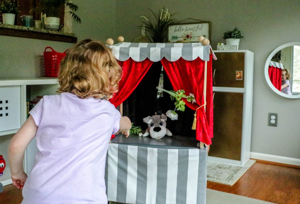 IKEA Hack: LACK Converted to Children's Puppet Theater