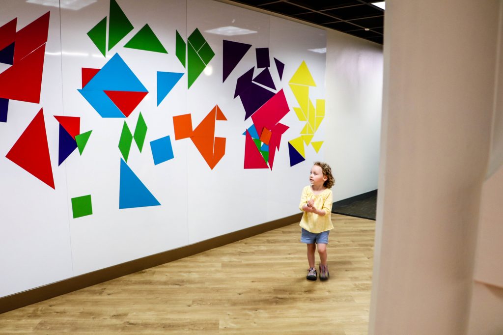 Tangram Wall, Port Discovery Children's Museum, Baltimore, Maryland